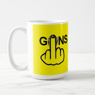 Mug Bird Flipping Guns Flip Koffiemok