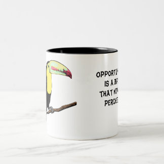 Mug Bird Toucan Editable Tweekleurige Koffiemok