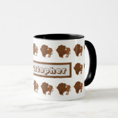 Mug Bison Design Mok (Voorkant rechts)