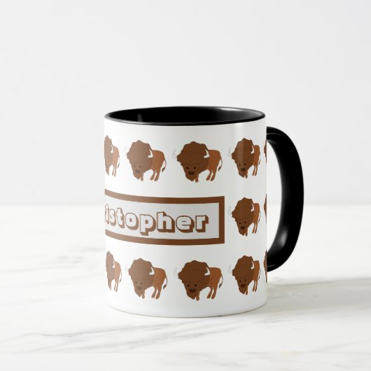 Mug Bison Design Mok (Voorkant rechts)