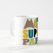 Mug Blanc 325 ml Moi Super Papa - Logo Nature Koffiemok (Voorkant links)