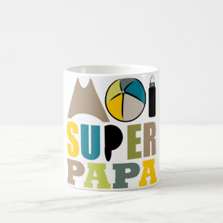 Mug Blanc 325 ml Moi Super Papa - Logo Nature Koffiemok