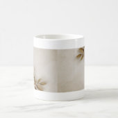 Mug Blanc à Motif Floral Texturé Beige et Crème Koffiemok (Center)