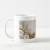 Mug Blanc à Motif Floral Texturé Beige et Crème Koffiemok (Links)