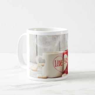 Mug Blanc Saint-Valentin avec Photo de Tasses "I L Koffiemok