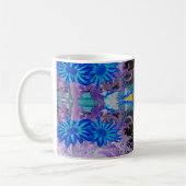 Mug blue flowers koffiemok (Links)