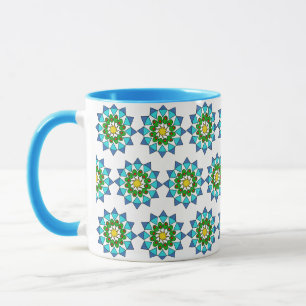 Mug - Blue Mandala Pattern Mok