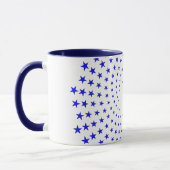 Mug - Blue Star Swirls Mok (Links)