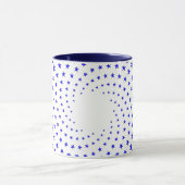 Mug - Blue Star Swirls Mok (Midden)
