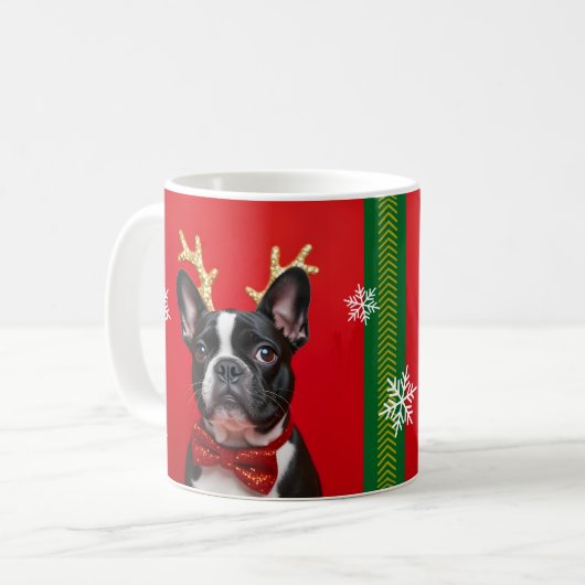 MUG BOULEDOGUE DE NOEL KOFFIEMOK (Voorkant links)