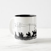 Mug Camino De Santiago Tweekleurige Koffiemok (Voorkant links)