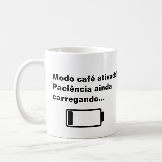 Mug | Caneca Modo Café Ativado. Koffiemok (Links)