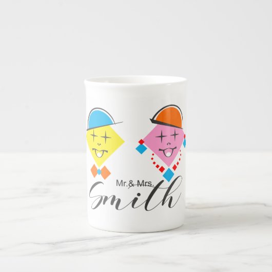 Mug/Caneca Mr. & Mrs. Smith Porselein Kop (Voorkant)