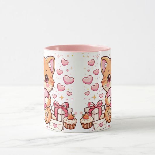 Mug Cat Valentine  Mok (Midden)