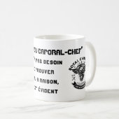 MUG Charisma van korporaal-Chef Royal Cambouis Koffiemok (Voorkant rechts)