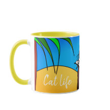 Mug chat op een Cat life-vakantie