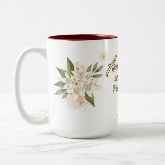Mug Christian Inspiration Tweekleurige Koffiemok (Links)