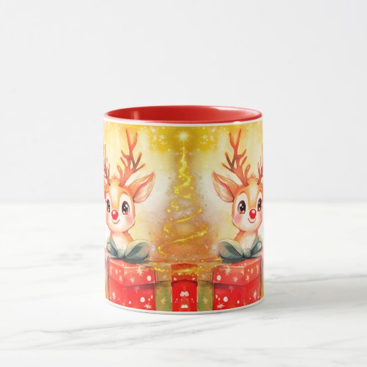 Mug Christmas fawn Mok (Midden)