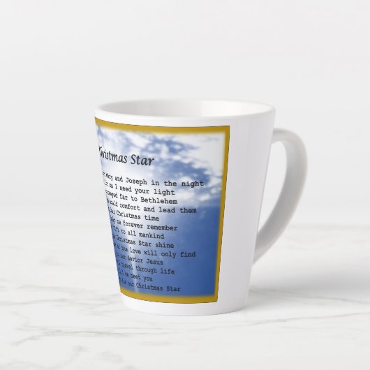 mug- Christmas Star Latte Mok (Rechterhoek)