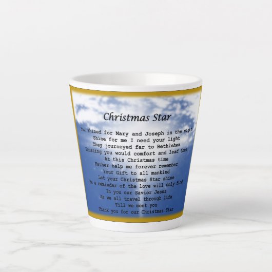 mug- Christmas Star Latte Mok (Voorkant)