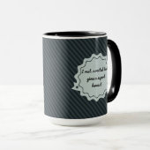 Mug Citation de Ovide in het Engels - grijs en zwa Mok (Voorkant rechts)