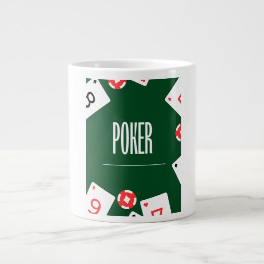 Mug coffee sample poker  grote koffiekop (Voorkant)