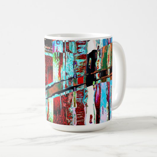 Mug – Collapse Reflection Abstract Design Koffiemok (Voorkant rechts)