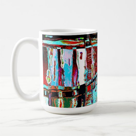 Mug – Collapse Reflection Abstract Design Koffiemok (Links)
