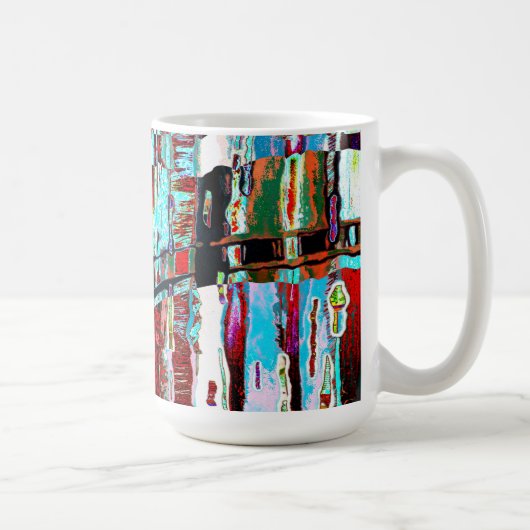 Mug – Collapse Reflection Abstract Design Koffiemok (Rechts)