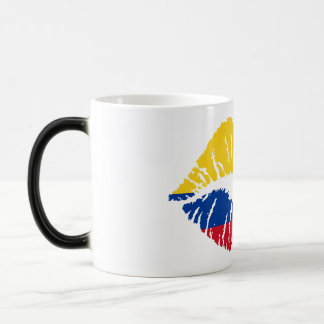Mug Colombian Flag Kiss Print – Bold Patriotic Lip Magische Mok