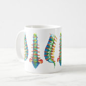 Mug Columna Vertebral Acuarelas Koffiemok (Voorkant links)