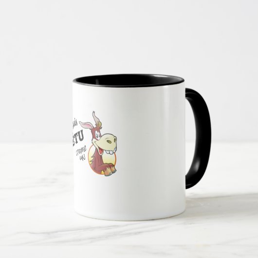 Mug combo "Ik ben koppig als een ezel" Mok (Voorkant rechts)