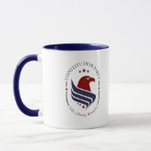 Mug, Constitution Party, Eagle, oval Coffee Mug Mok (Links)