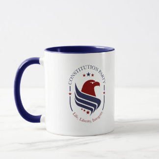 Mug, Constitution Party, Eagle, oval Coffee Mug Mok