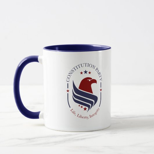Mug, Constitution Party, Eagle, oval Coffee Mug Mok (Links)