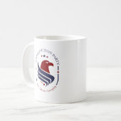 Mug, Constitution Party, Eagle, oval Koffiemok (Voorkant links)