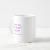 mug Contentje laten handelen Laat anderen spreken Koffiemok (Voorkant links)