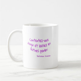 mug Contentje laten handelen Laat anderen spreken Koffiemok