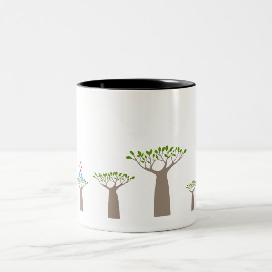 Mug cup (Baobab Trees) Tweekleurige Koffiemok (Center)