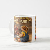 Mug Daddy Band Adorable Greeting Card Koffiemok (Voorkant links)