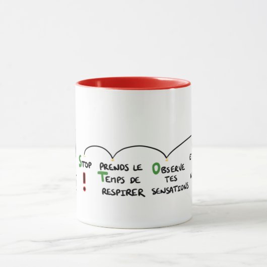Mug "De kunst om een pauze in te lassen" Mok (Midden)