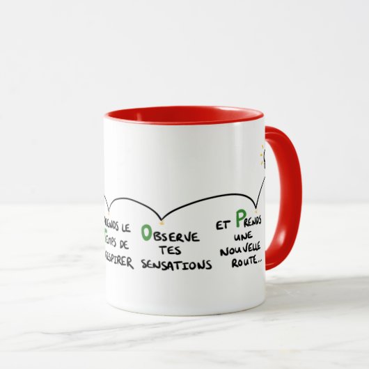 Mug "De kunst om een pauze in te lassen" Mok (Voorkant rechts)