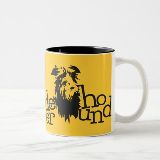 Mug Deerhound Tweekleurige Koffiemok (Rechts)