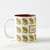 Mug Dromedary Camel Design Tweekleurige Koffiemok (Links)