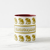 Mug Dromedary Camel Design Tweekleurige Koffiemok (Center)