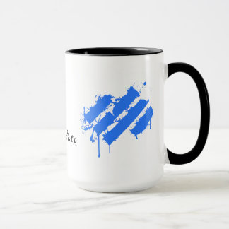 Mug Easysport Black Case/Blue splatter Mok