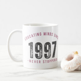 Mug - 'Educating Minds Since 1997 Never Stopping'  Koffiemok