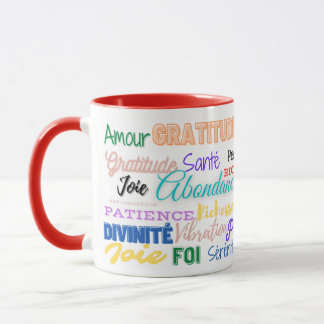 Mug Elegant "Amour - Richesse - Succes" Mok