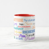 Mug Elegant "Amour - Richesse - Succes" Mok (Midden)