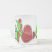 Mug - Entertwined Leaves Matglas Koffiemok (Voorkant links)